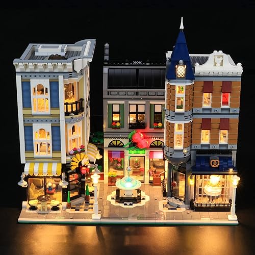 Miniatura 4 de LIGHTAILING Kit de iluminación LED para Lego- 10255, modelo de bloques de construcción cuadrados de montaje, juego de luces LED compatible con el