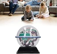 Vista 3 de CHICIRIS Juguete de laberinto, bola de rompecabezas 3D de plástico, fácil de jugar, interactiva para regalo de cumpleaños de niños (100 obstáculos)