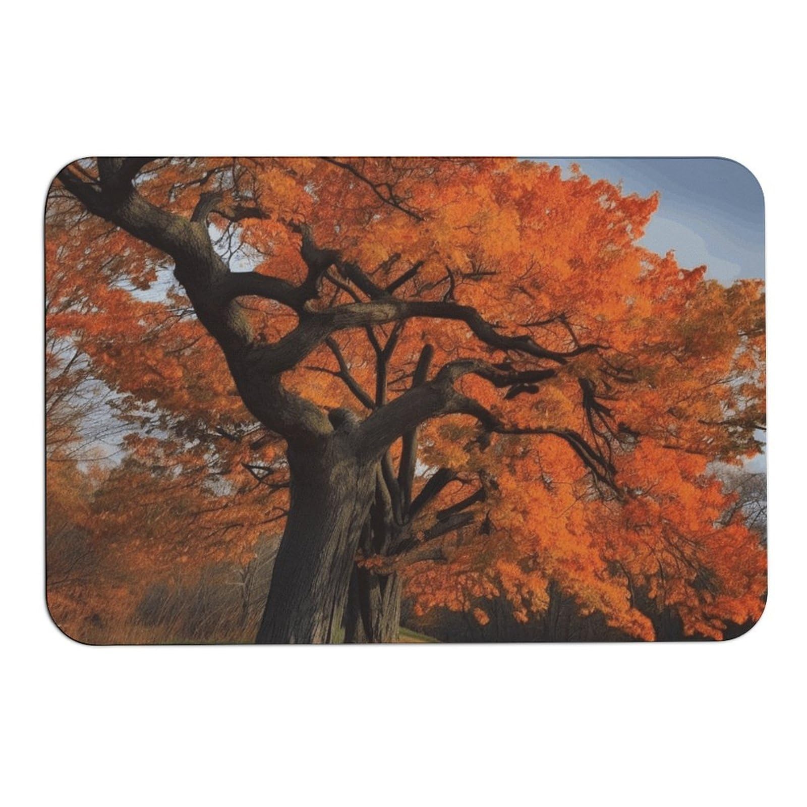 Tapis de bain antidérapant séchage rapide Tree in the Fall pour cuisine et intérieur 60x40 cm