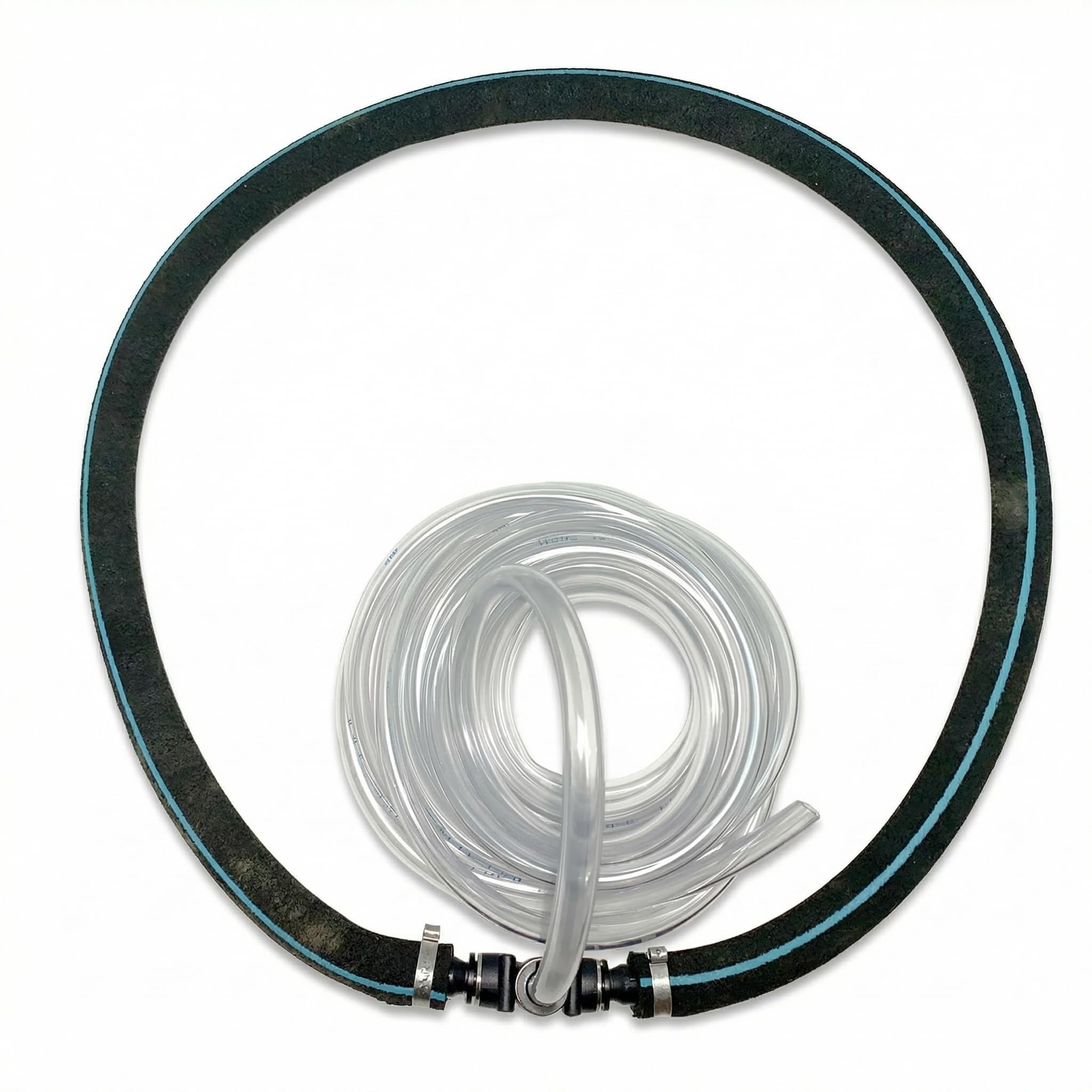 Pondlife Japan Belüfterring Ø 35 cm, Teichbelüfterring für Koi-Teich, selbstsinkender Teich-Luftausströmer mit feiner Perlung, inkl. Luftschlauch ca. 0,95 m, für Filterkammern/Schwebebett