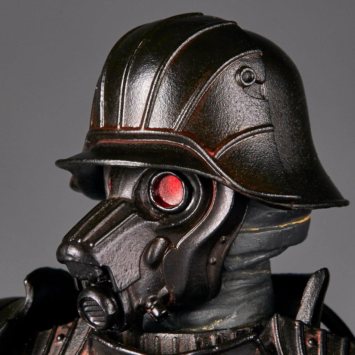 Kaiyodo Takeya-Style Freely Figurine, Protective Gear, 34 Years Special Increased Armor, Black Version, Total Height Approx. 5.9 inches (150 mm), Non-scale, PVC & ABS, Painted Action Figure