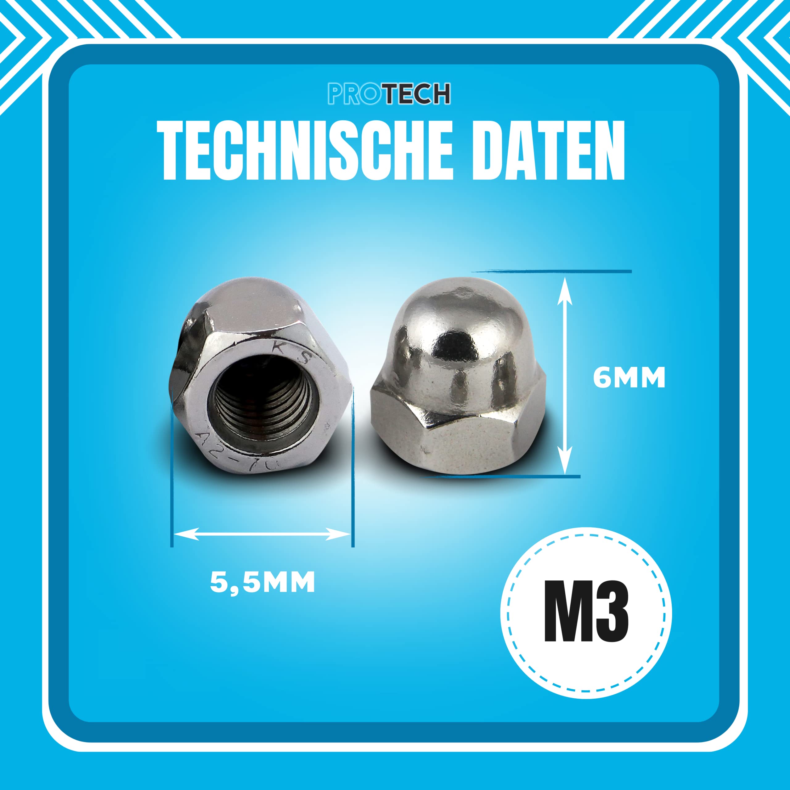 M10 Hexagon Nuts (DIN 934) - Black Stainless Steel (A2) - Frank's Fasteners