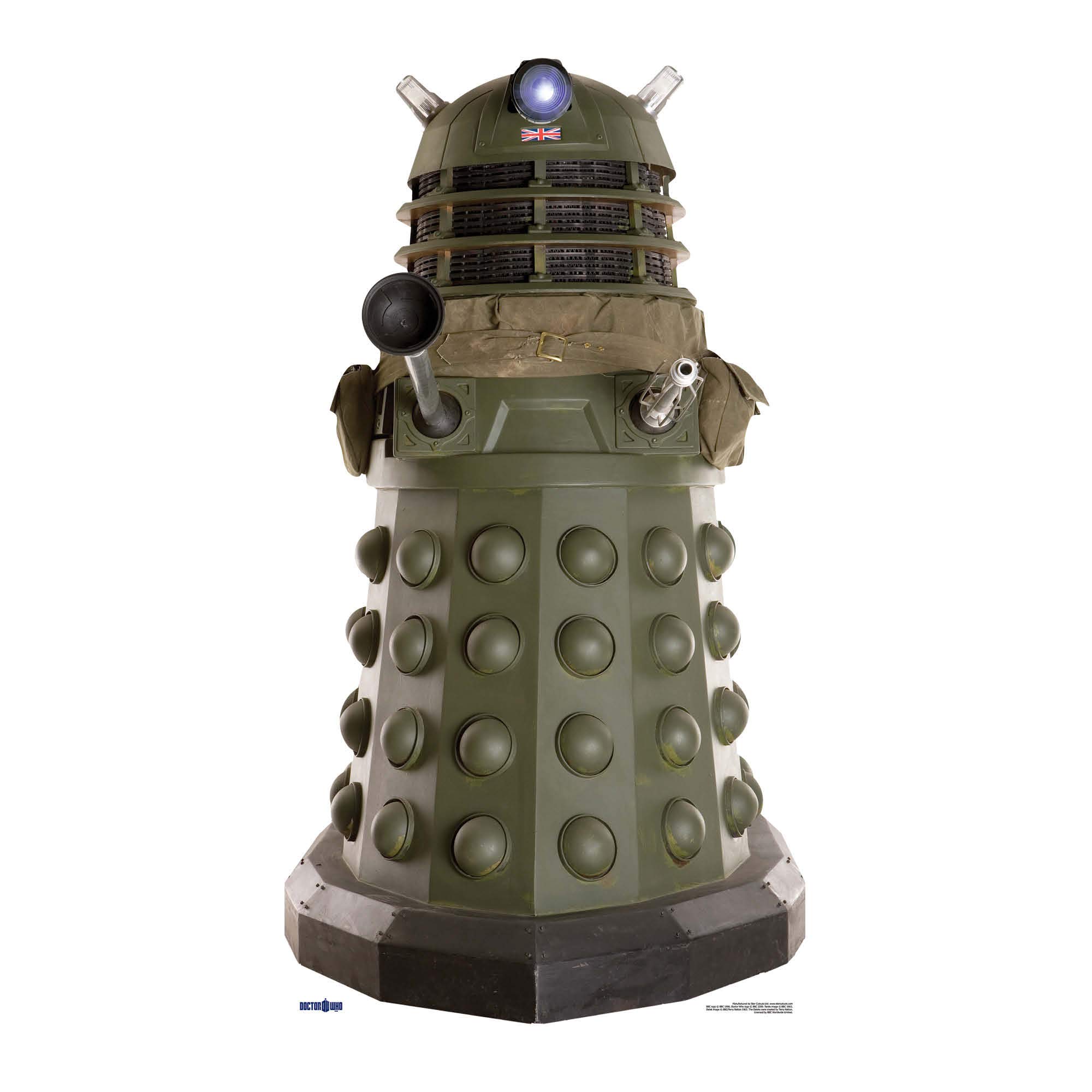 Stag's Leap Wine Cellars Star Cutouts SC220 Wartime Dalek Ironside Lifesize Doctor Who Cardboard Cutout Ideal for Doctor Who Fans, Parties, Collectors and Events