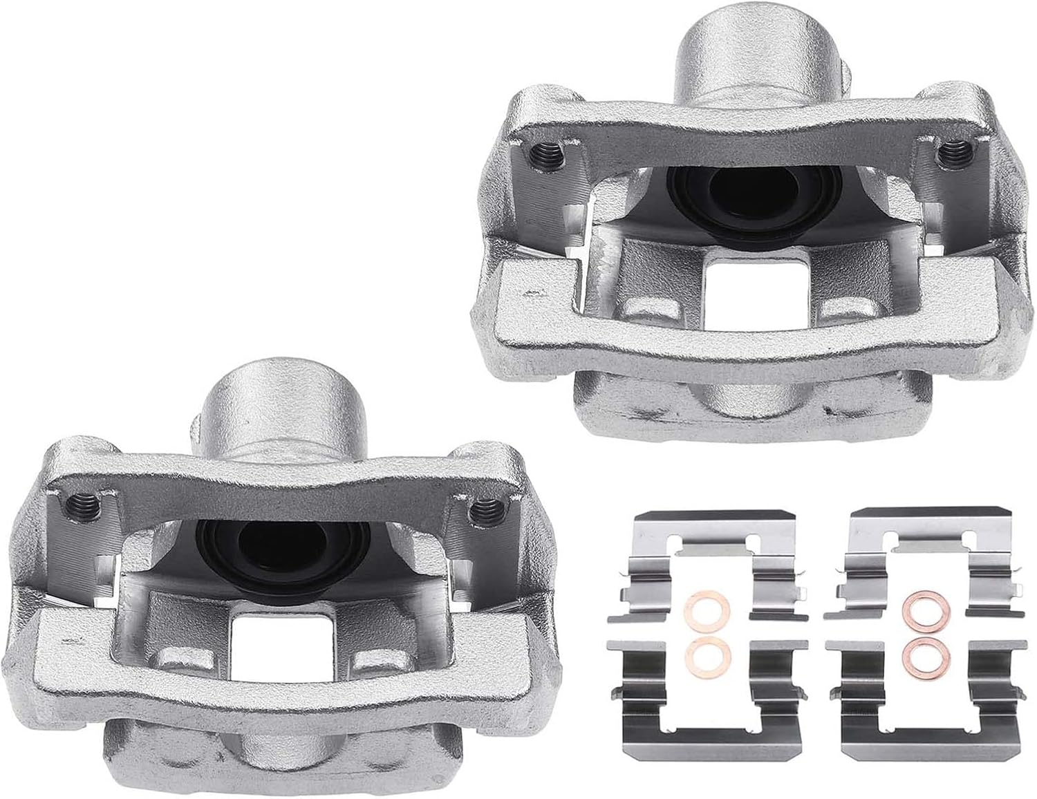 A-Premium Rear Side Disc Brake Caliper Assembly with Bracket Compatible with Cadillac Models - ATS 2013-2019, CTS 2014-2019 - 2-PC Set