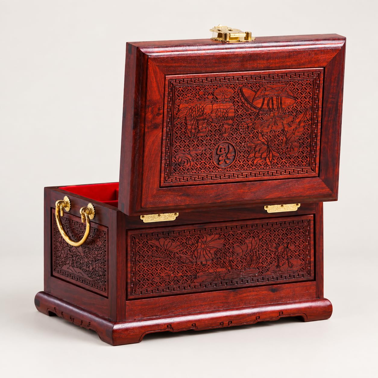 Wooden Jewelry Box Organizador para Anillos, Collares y Regalos