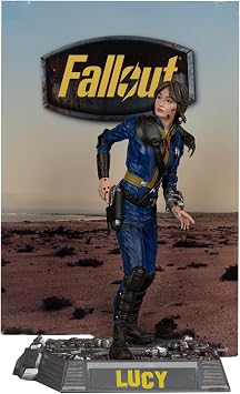 McFarlane Toys - Fallout Lucy, Maximus, The Ghoul & Vault Boy 6in Posed Figures 4pk | Vault Boy. Includes Bases, Backdrops, Art Card and Coa
