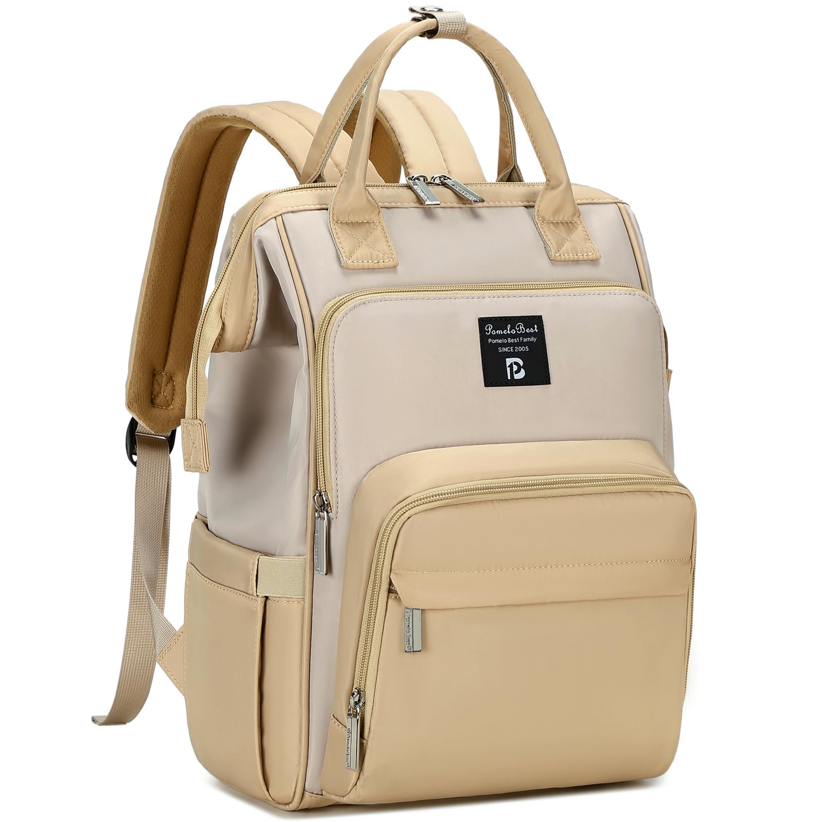 Pomelo Best Zaino Mamma Multifunzione Neonato Fasciatoio Bambino Impermeabile Borsa Stoffa Grande capacità con Materassino fasciatoio, 2 tasche isolanti bottiglia per Viaggiare