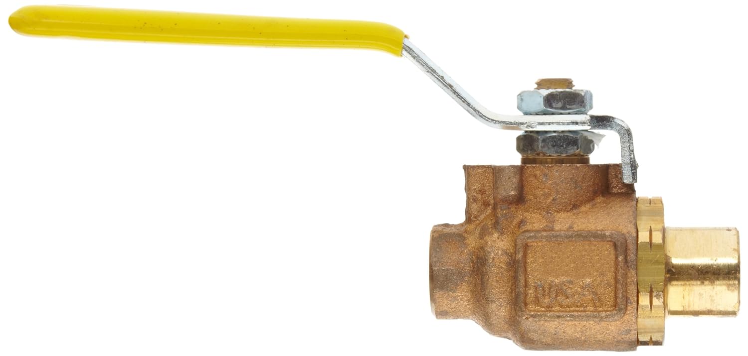 Apollo 77CLF-200 Series Bronze Ball Valve, Potable Water Service, Two Piece, Inline, Lever, 1/2" Solder End