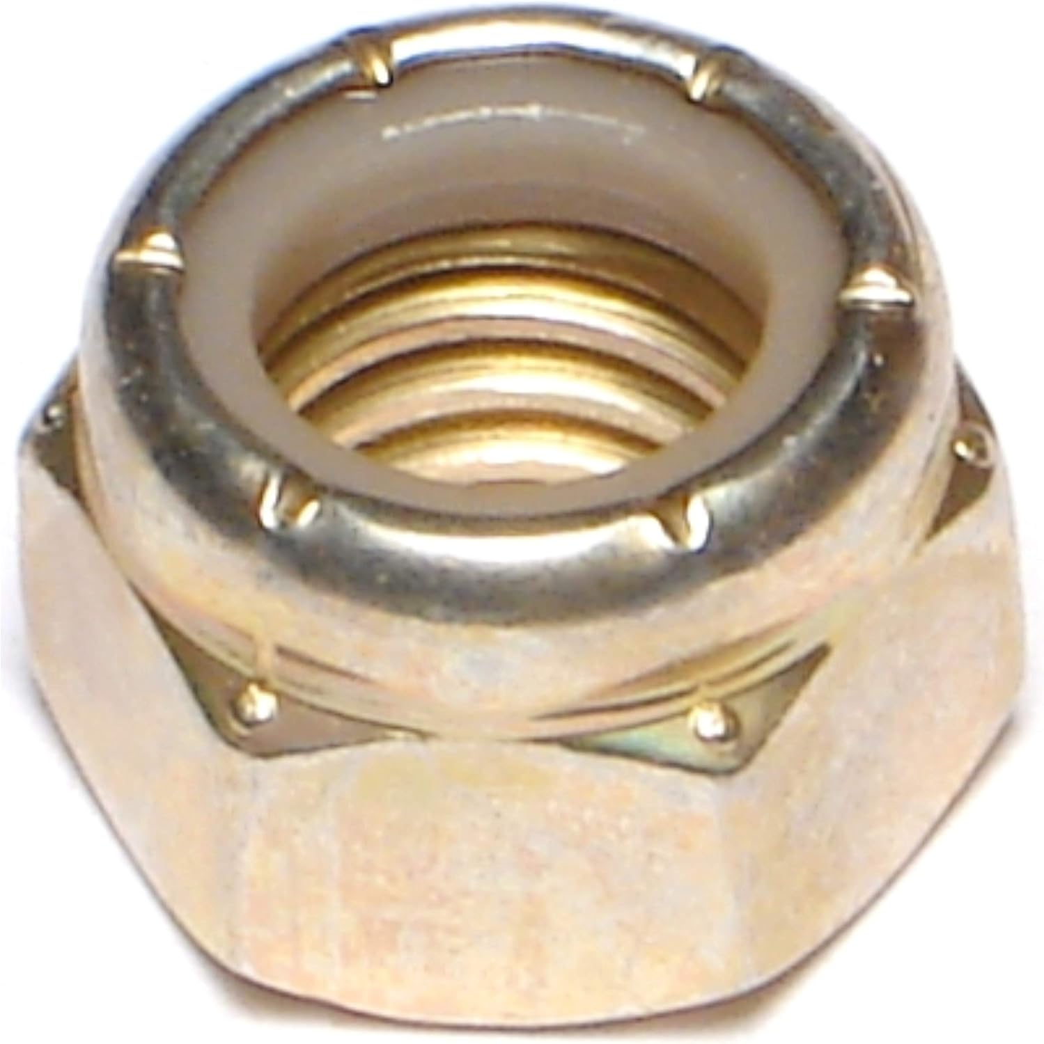 Hard-to-Find Fastener 014973473792 Grade 8 Fine Lock Nuts, 5/8-18, Piece-25, Yellow