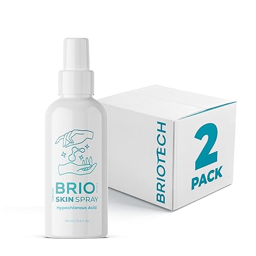 Miniatura 10 de BRIOTECH Aerosol tópico calmante para la piel, HOCl puro, rostro y cuerpo, alivia irritación, enrojecimiento, protuberancias en párpados, piel seca,