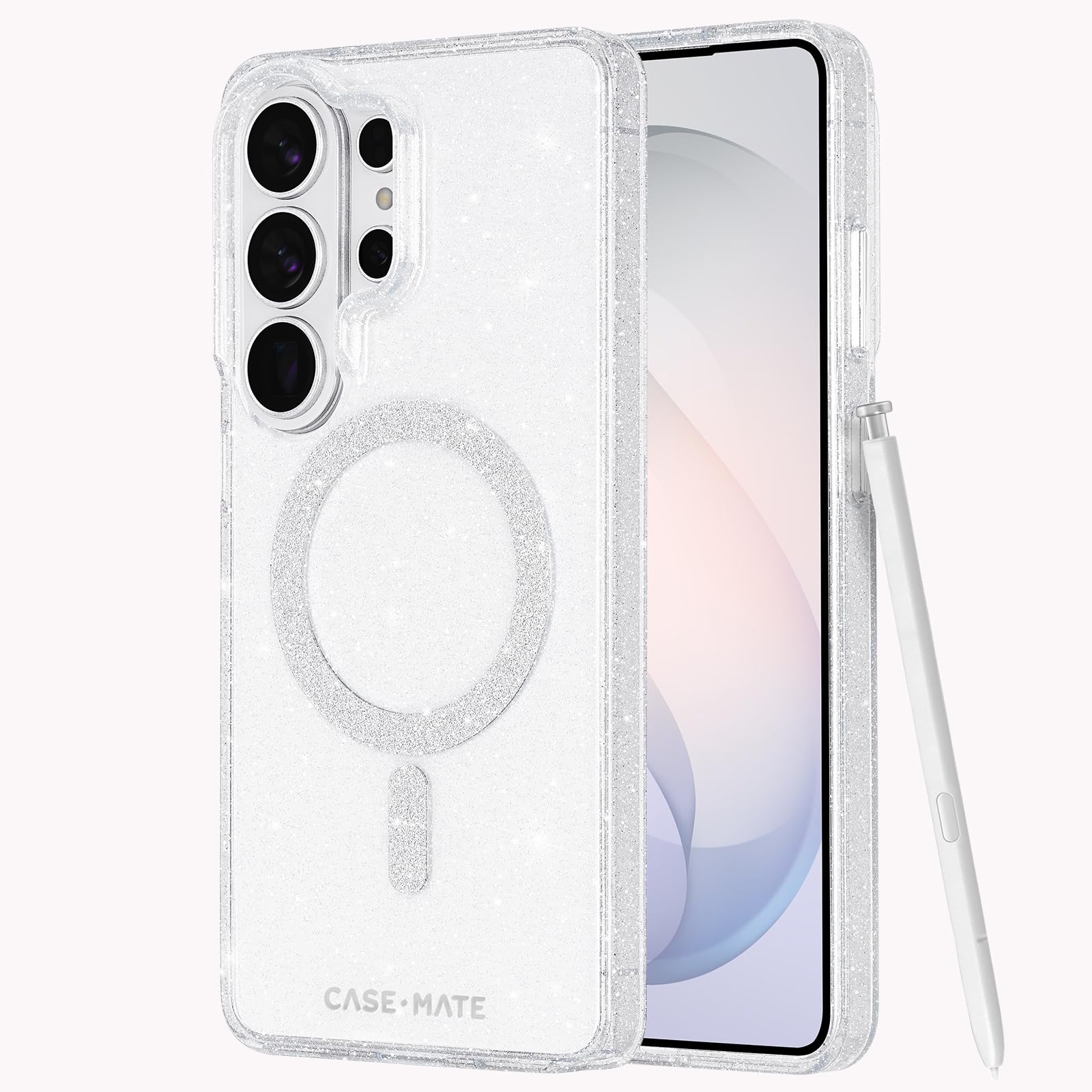 Case-Mate Etui na telefon Samsung Galaxy S26 Ultra [ładowanie magnetyczne i bezprzewodowe] - stylowe błyszczące etui na telefon z ochroną przed upadkiem 3,7 m - magnetyczne etui do Samsung Galaxy S26