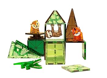 小物 Manta Amazon.com: MAGNA-TILES Jungle Animals 25-Piece Magnetic