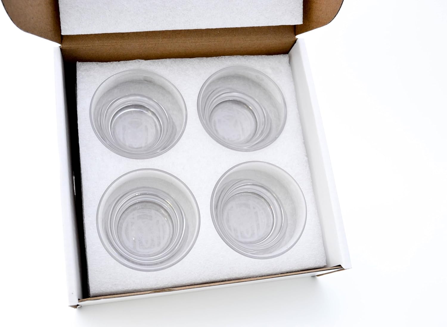 Oaxaca Glasses - Copita Shot Glass, Set of 4, Clear Glass