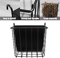 Vista 6 de Comedero de heno para conejillos de indias, comedero de heno para conejo con soporte de heno de marco de metal resistente, para conejos, conejillos