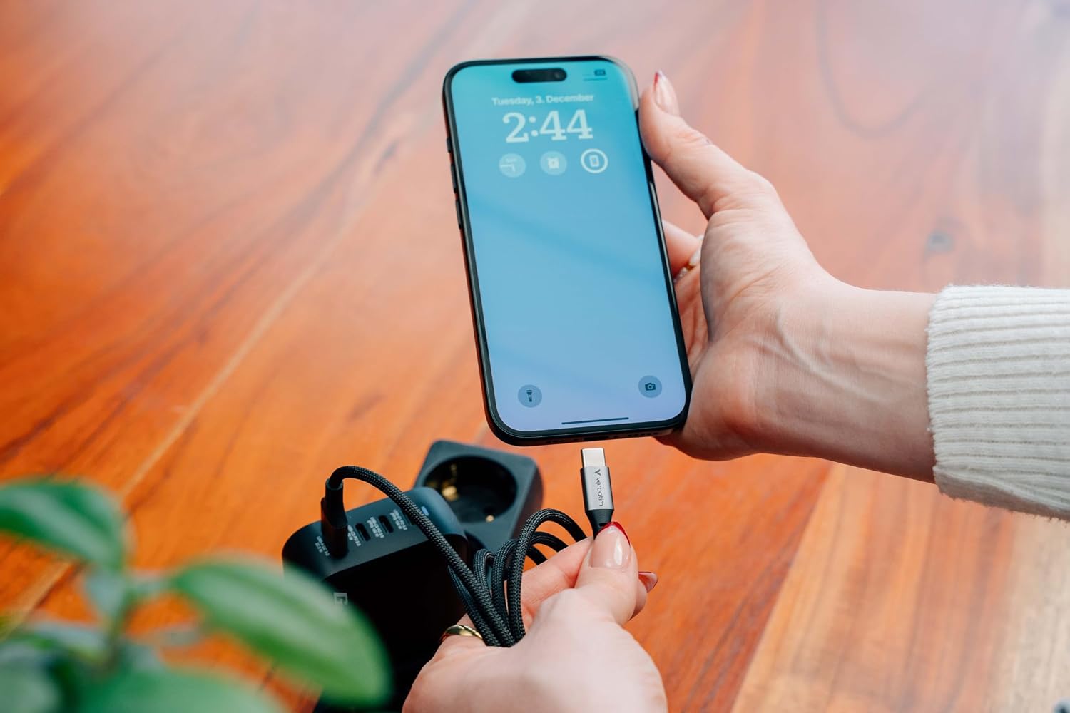Verbatim Sync & Charge USB C to USB C 60W 120 Cm, W129251441 (60W 120 Cm)