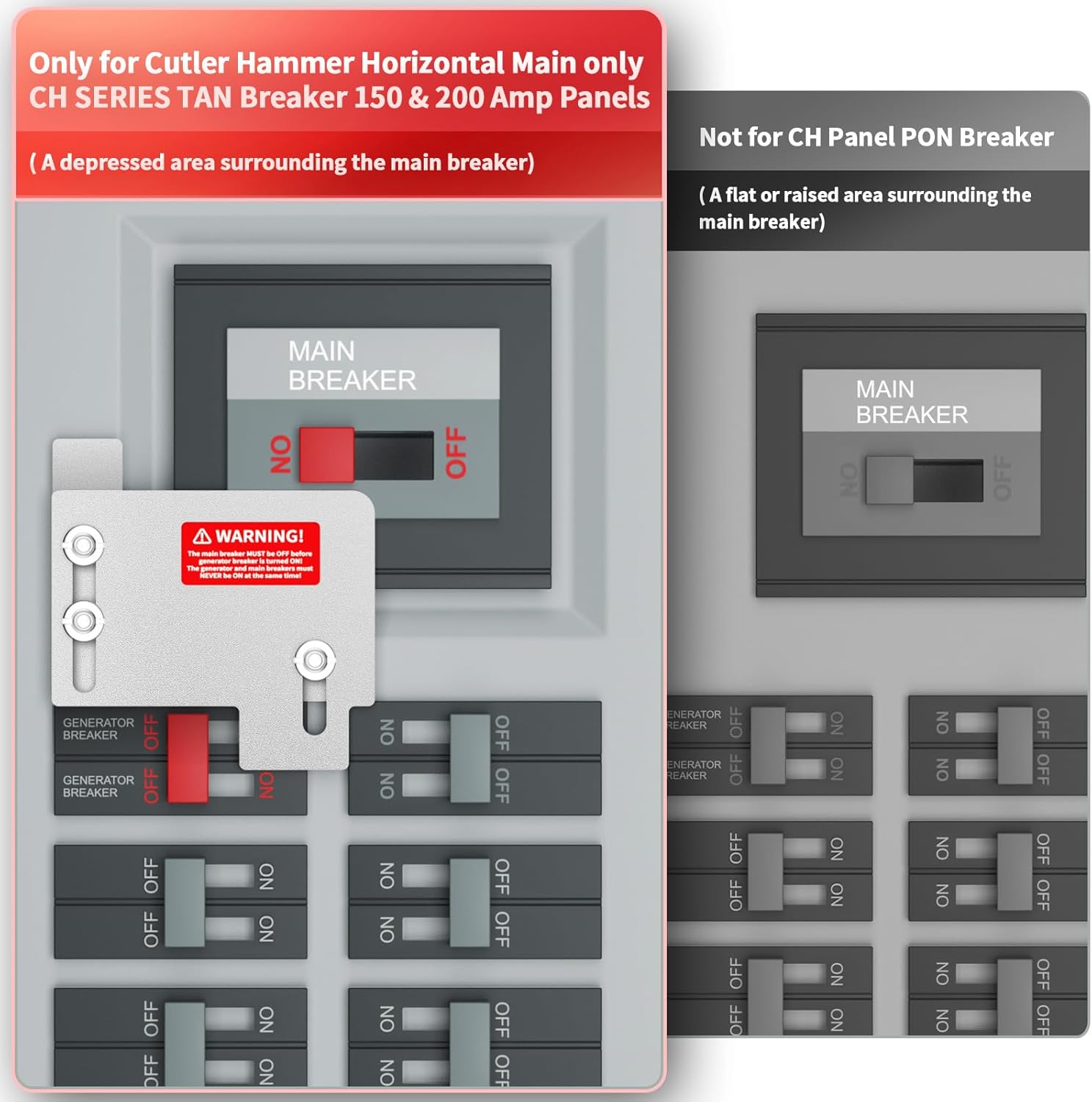 Marsflex 50 Amp Generator Cord and Power Inlet Box and Generator Interlock kit
