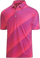 Hodaweisolp Men's Dry Fit Golf Polo Shirt - Moisture Wicking, 4-Way Stretch, Breathable Short Sleeve Performance Tee