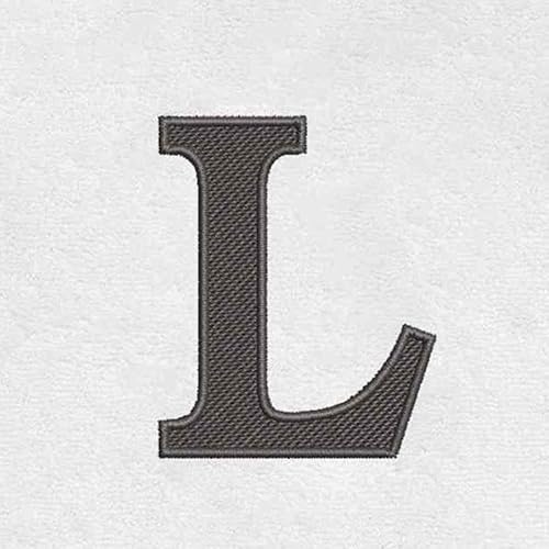 Miniatura 2 de Avanti Linens - Toalla de mano, algodón suave y absorbente, decoración de baño bordada (colección de monogramas, inicial L)