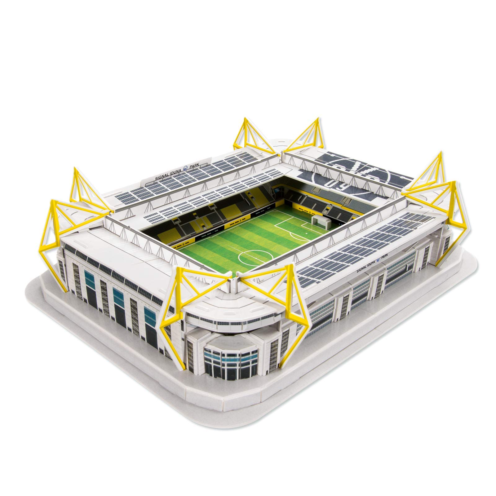 Borussia Dortmund BVB-3D-Stadionpuzzle & BVB-Zauberhandtuch (60 x 30 cm), Schwarz/gelb