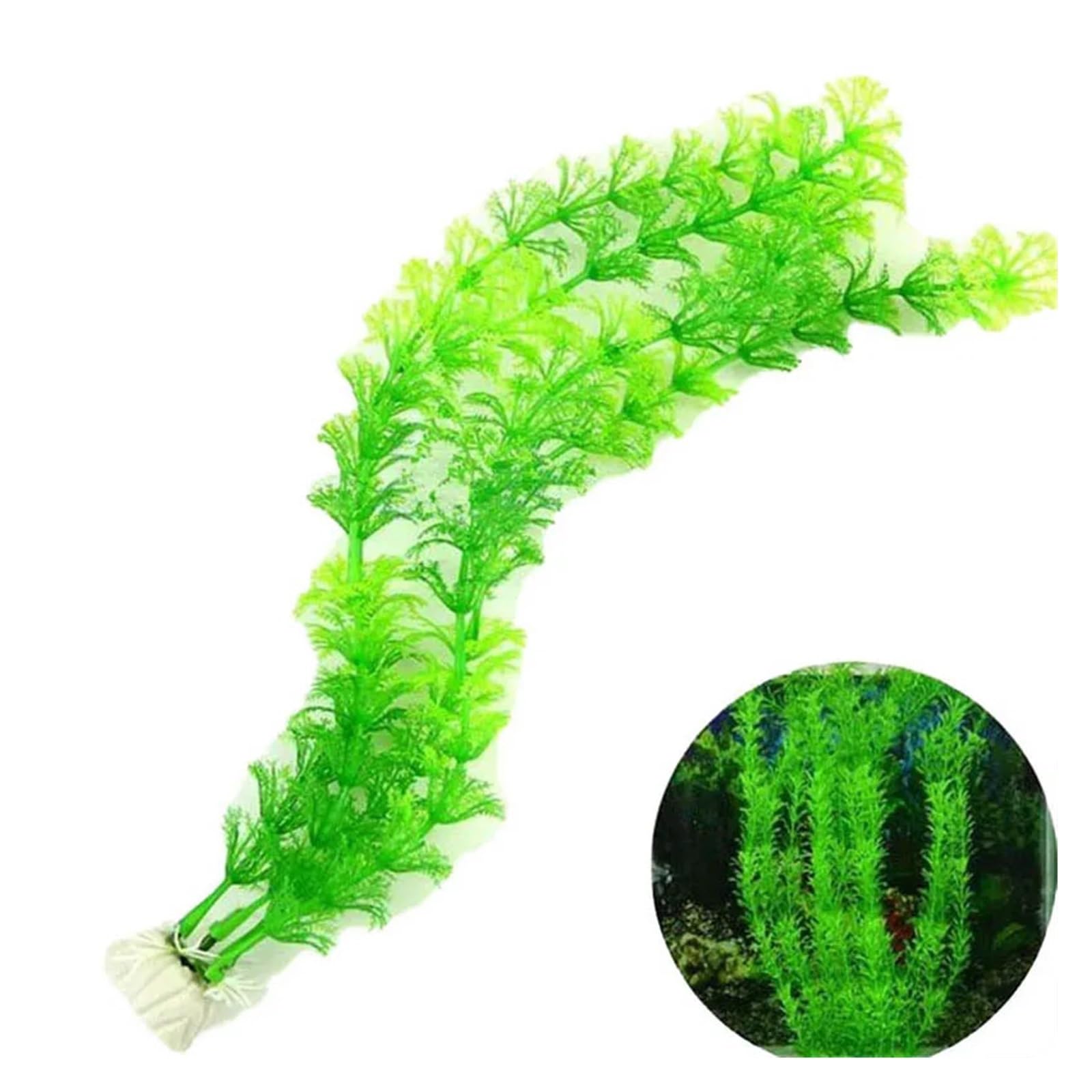 Plantas Artificiales para acuarios, Plantas Artificiales for Acuario Verde 30cm Paquete De 2