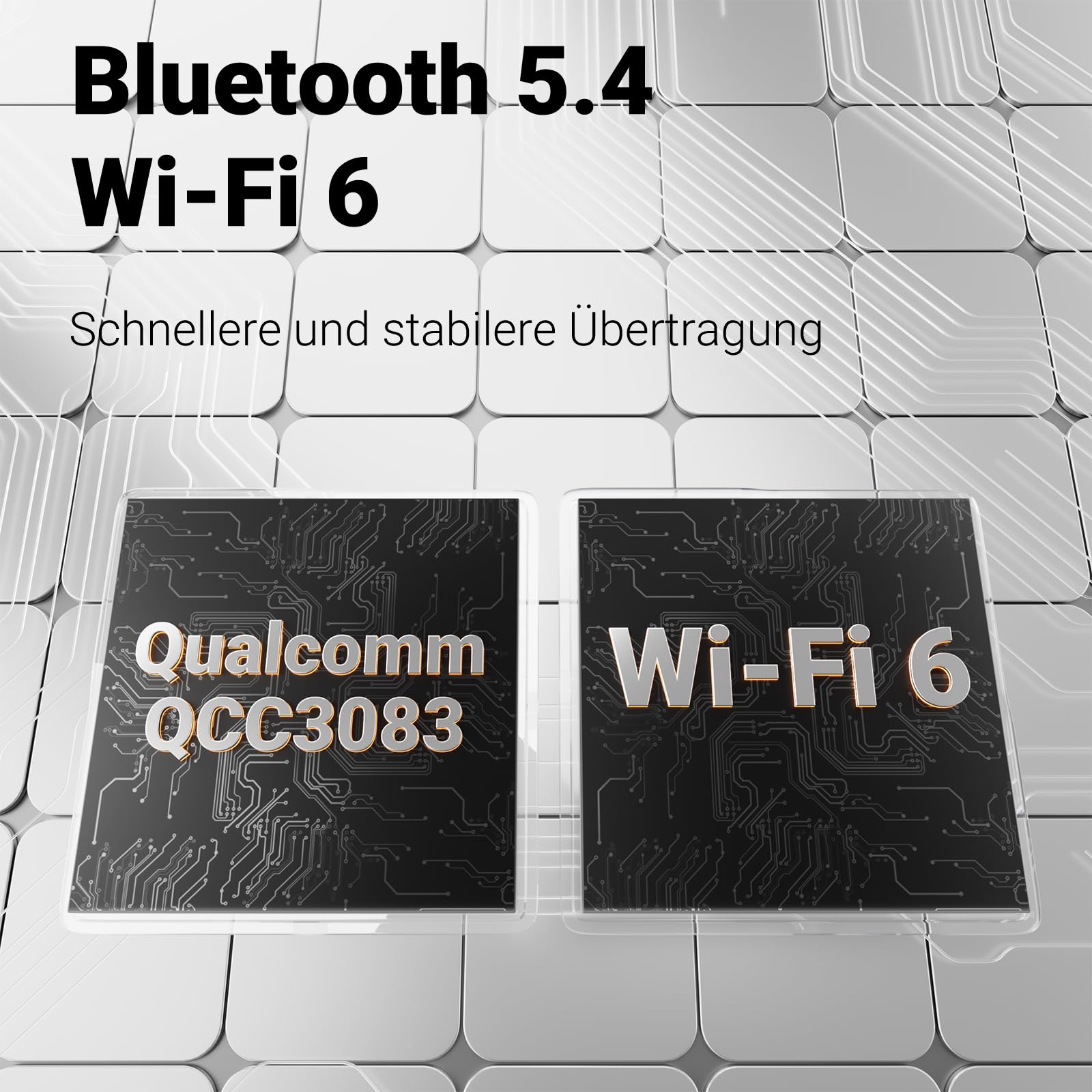 DM100 HiFi Musik-Streamer & Digital Audio Player, 5,5" Touchscreen, WiFi 6 | 8+64GB, 31-Band EQ & Raumkorrektur, DLNA, AirPlay, NAS, Bluetooth 5.4,kompatibel mit iOS, 14 Android & Windows
