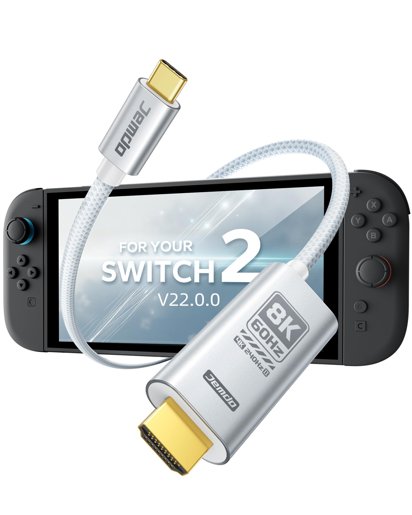 Amazon | JEMDO Switch 2 ドック付き HDMIケーブル 【V22.0.0にも対応