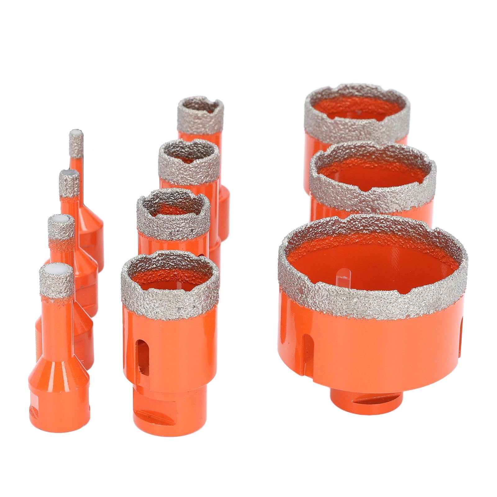 GOWENIC Zestaw Otwornicy Diamentowej Lutowanej Próżniowo M14 |Chwyt Sześciokątny 11 Rozmiarów 6 8 10 12 20 25 28 35 45 50 68 Mm do Płytek Ceramicznych Marmurowy Granit