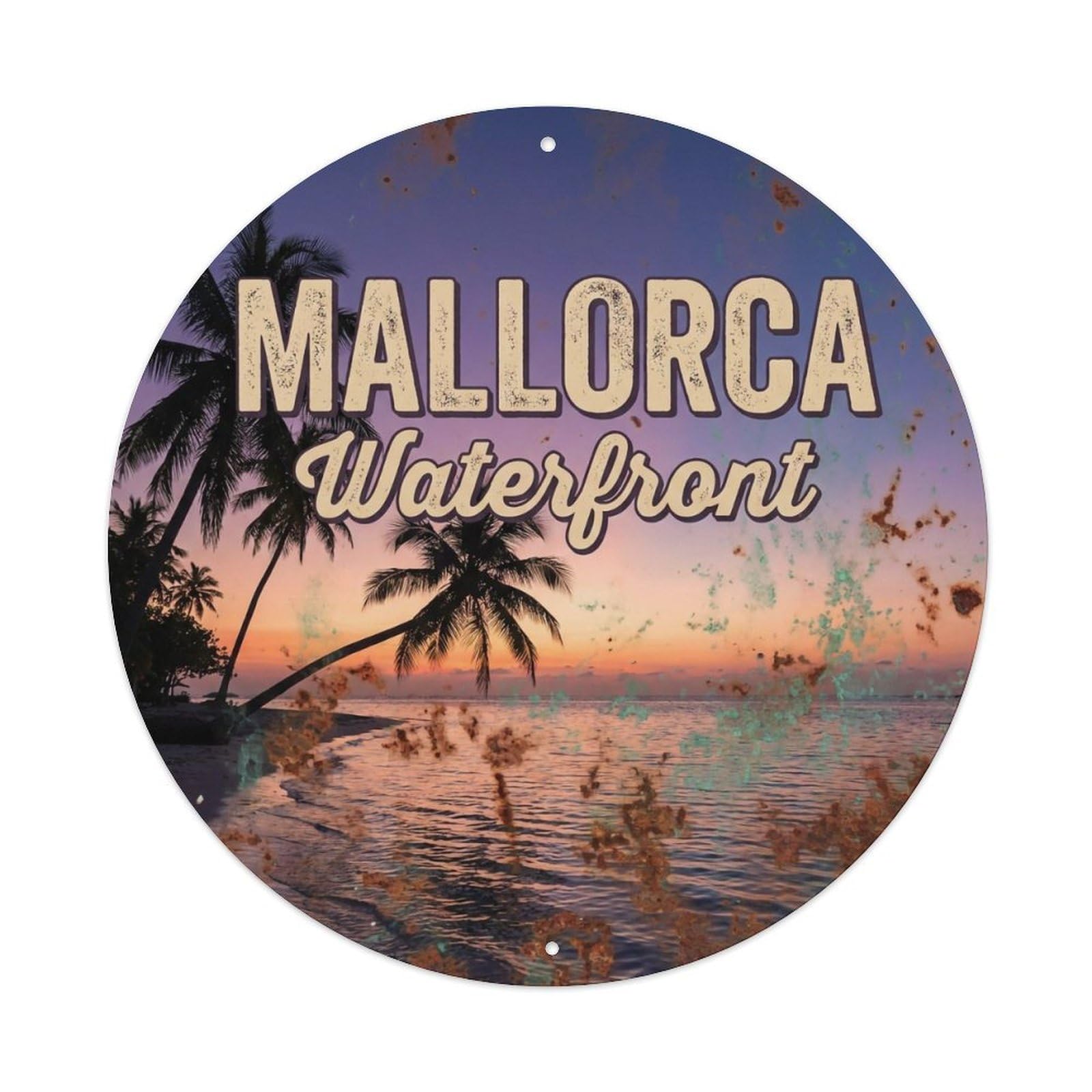 Vintage Travel Mallorca Spain Dream Metal Tin Sign