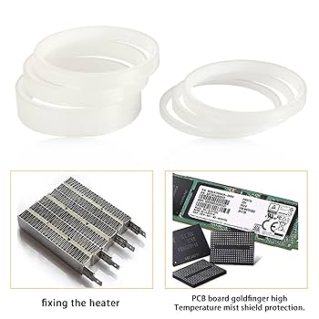 Olyee 4 Rolls Heat Tape Sublimation,heat Proof Tape 10mm X 33m/108ft Clear Htv | UK