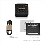 Marshall Willen II Bluetooth Speaker, Wireless, 17+ Hours Playtime, Water-Resistent IP67, Quick Charge - Black