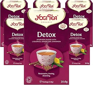 Yogi Tea, Detox Dandelion Burdock Root, Organic Herbal Tea, Naturally Ca...