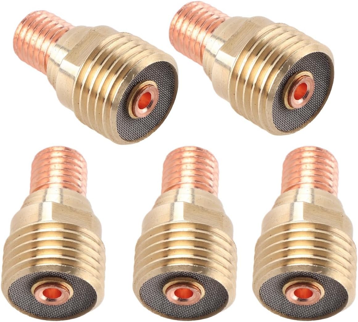 45V44 Gas Lens Collet Body welding equipment2.4mm3/32" for Welding Torch WP-9/20/25(5PCS)