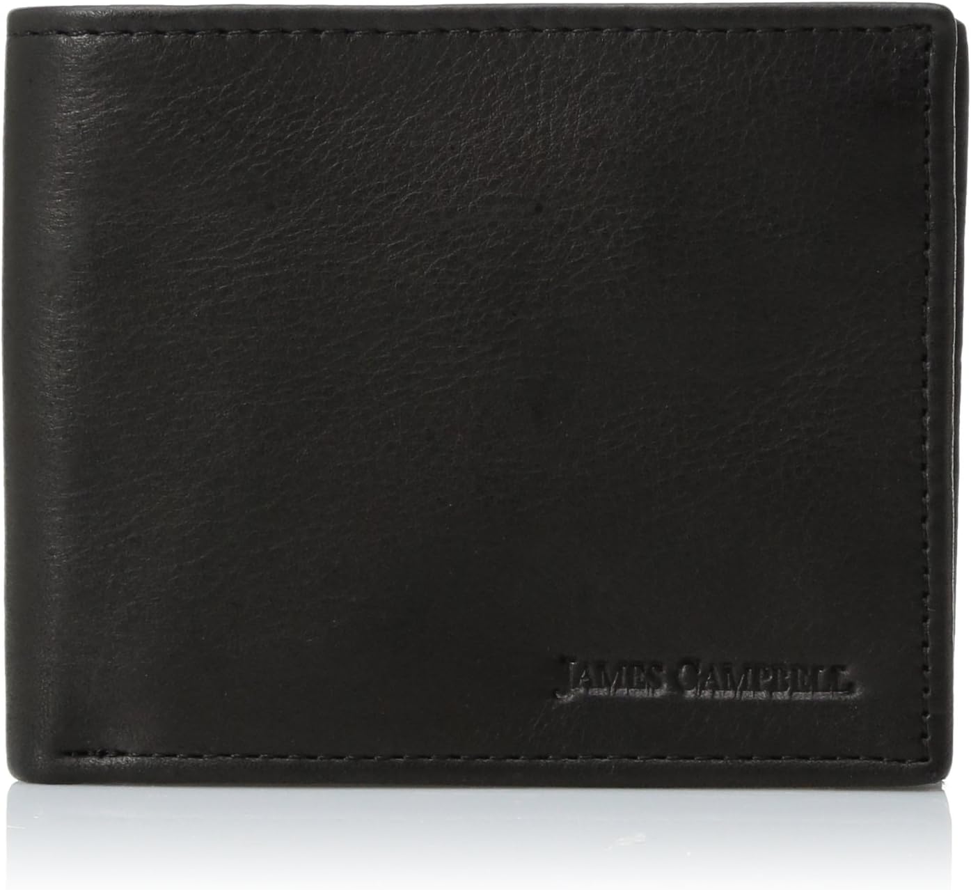 James Campbell Men's Black Bi-fold Wallet