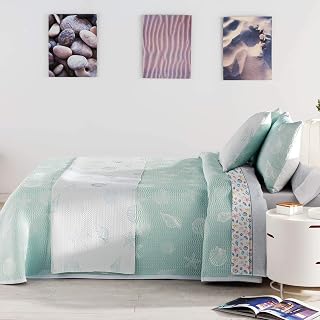 The Tintorer Doris Summer Quilt Cama 90 cm. turquoise
