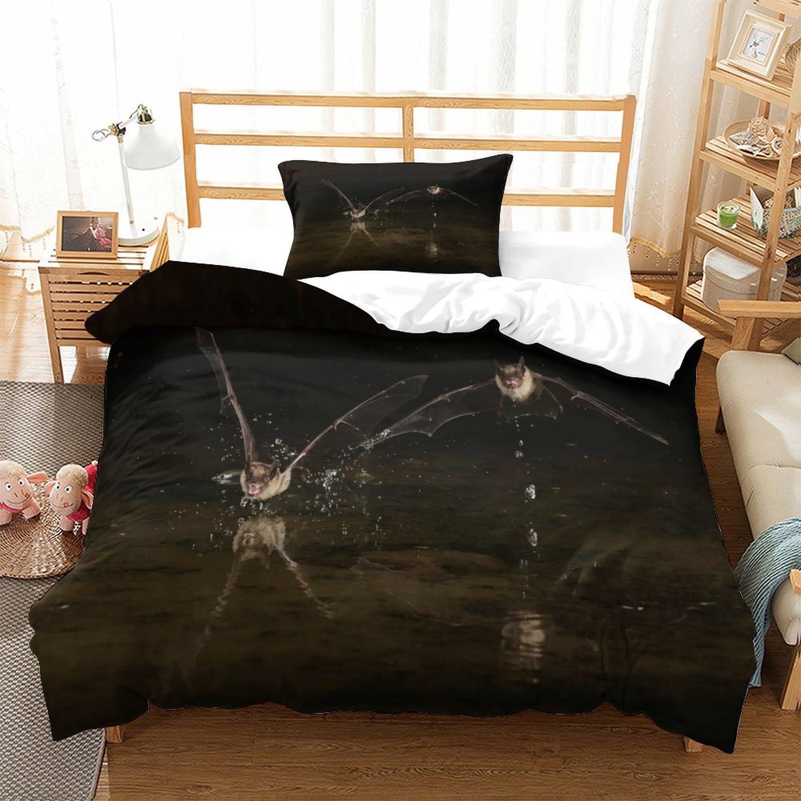 P1S9U7W5Y 3D Printed Astronaut Galaxy Duvet Cover Set 3pcs Microfiber Space Bedding Set Single