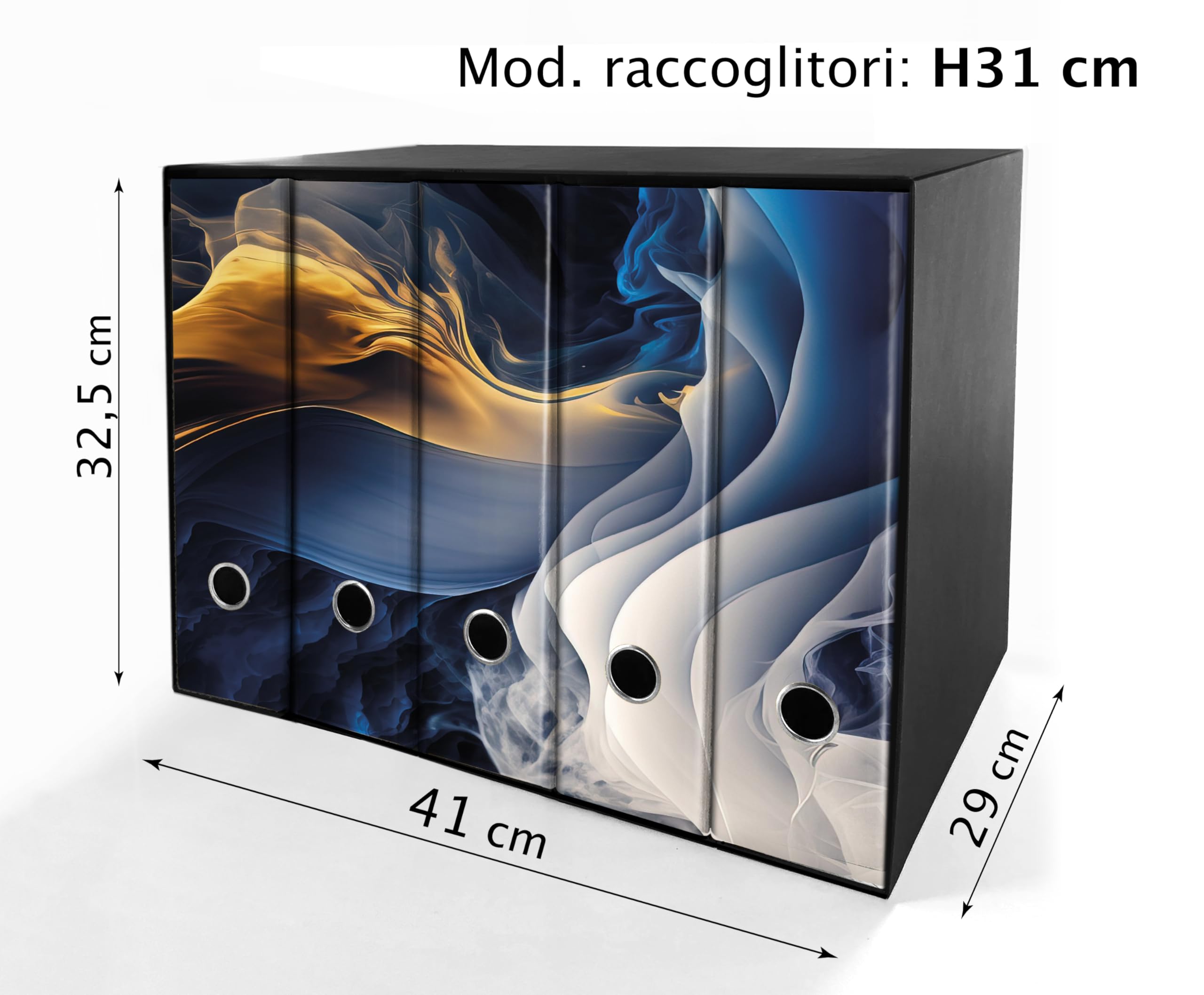 Set da 5 raccoglitori ad anelli MURALES ASTRATTO - Faldoni SHAREPRINTING (H31 con 4 anelli)