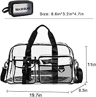 Vista 84 de Pequeña bolsa de gimnasio para mujer, bolsa de viaje con compartimento para zapatos