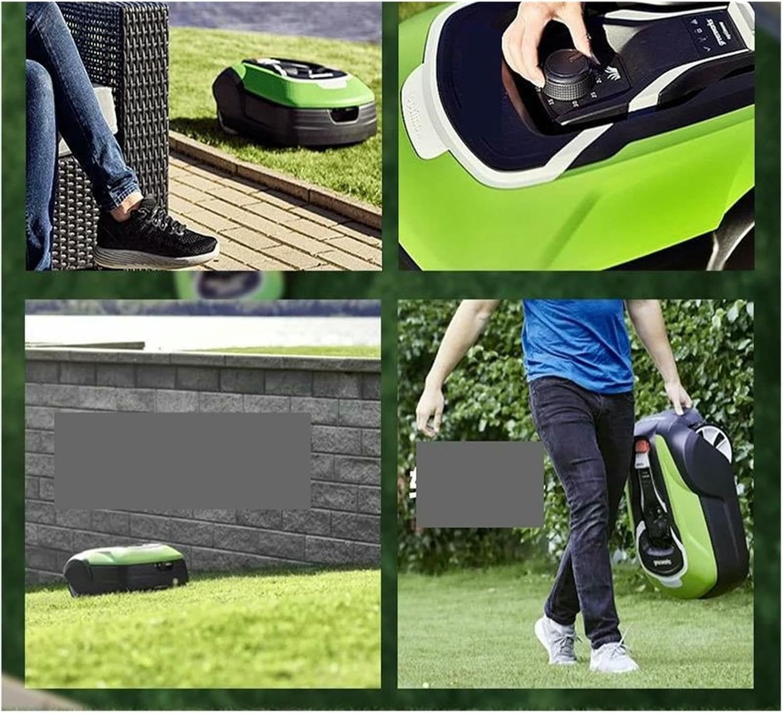 Robot tondeuse à gazon intelligent avec positionnement GPS — vue 2