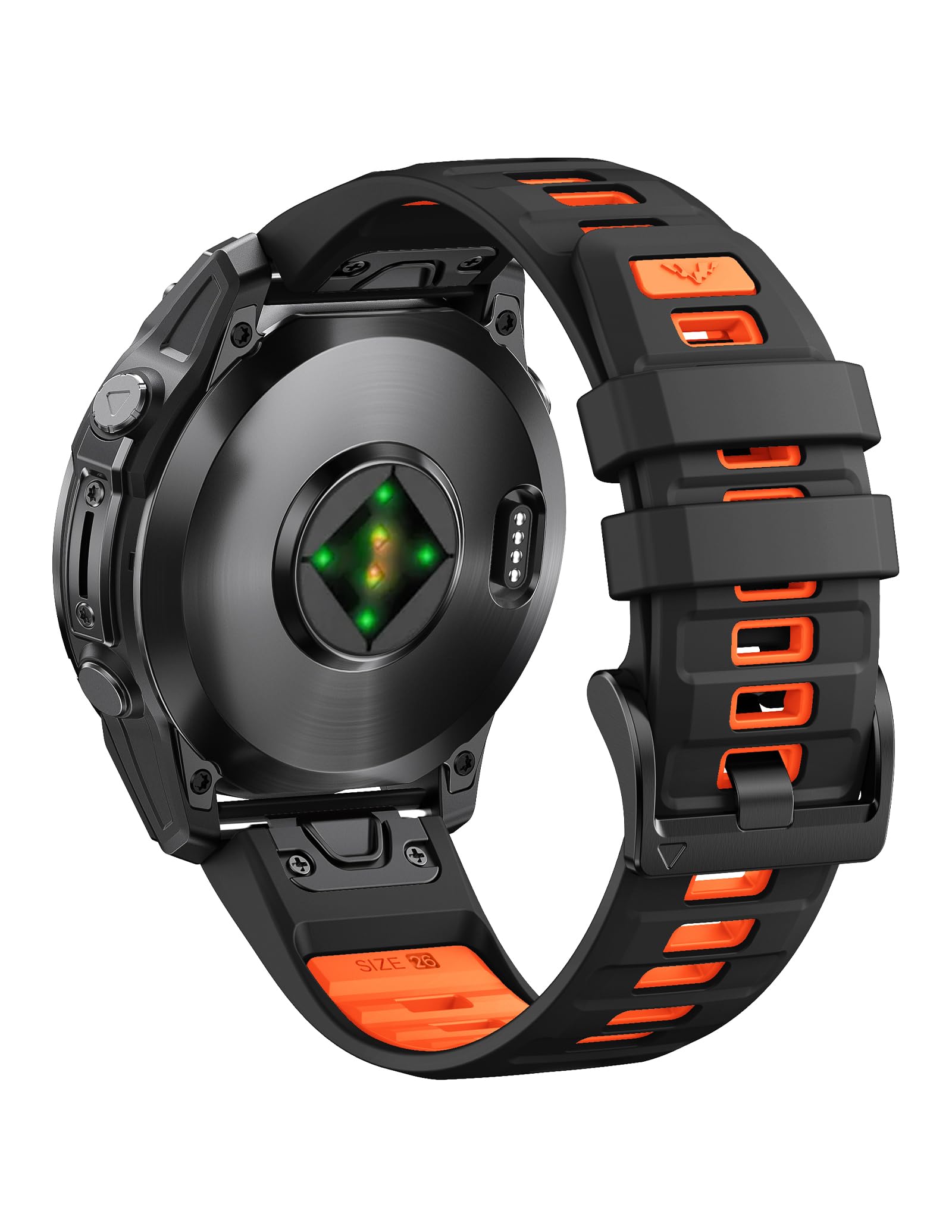 ANBEST Cinturino per Garmin Fenix 8 51mm/7X/7X Pro/6X/6X Pro, Cinturino 26mm Quick-fit Silicone per Fenix 5X/5X Plus/3/3 HR/Epix Pro 51mm/Descent MK1/MK 2/Enduro/2
