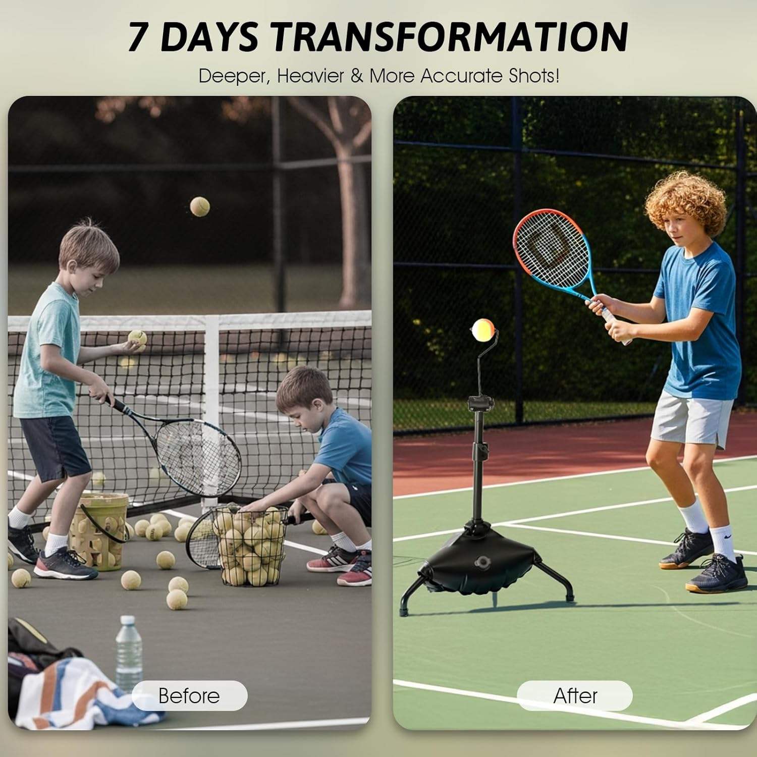 Tennis Training Aid,Tennis Practice Topspin Fast & Master Powerful Groundstrokes,Tennis Training Equipment for Beginners & Intermediate Players