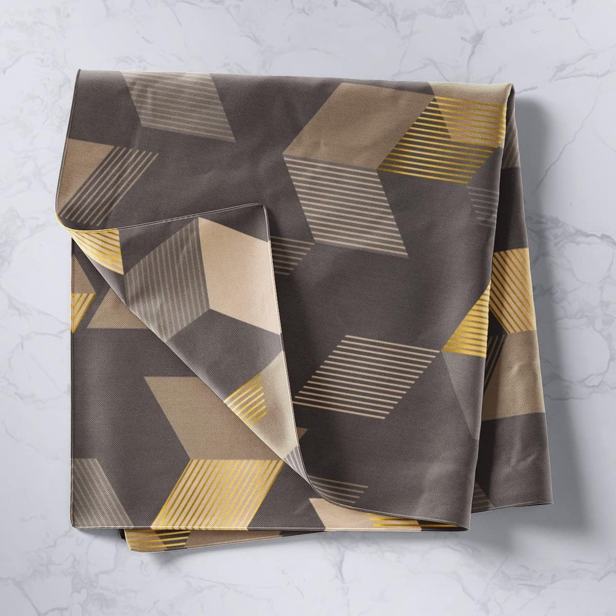 Castle Fairy Geometric Tapestry Gold Gray Black Tapestries Art Home Decoration Bedroom Decor Living Room Door Modern Tapestry Wall Hanging Hexagon Wall Hangings（70.9x92.5）
