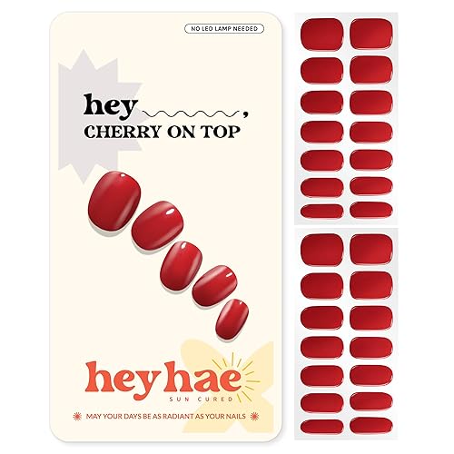 Heyhae Semi Cured Gel Nail Strips | No LED Lamp