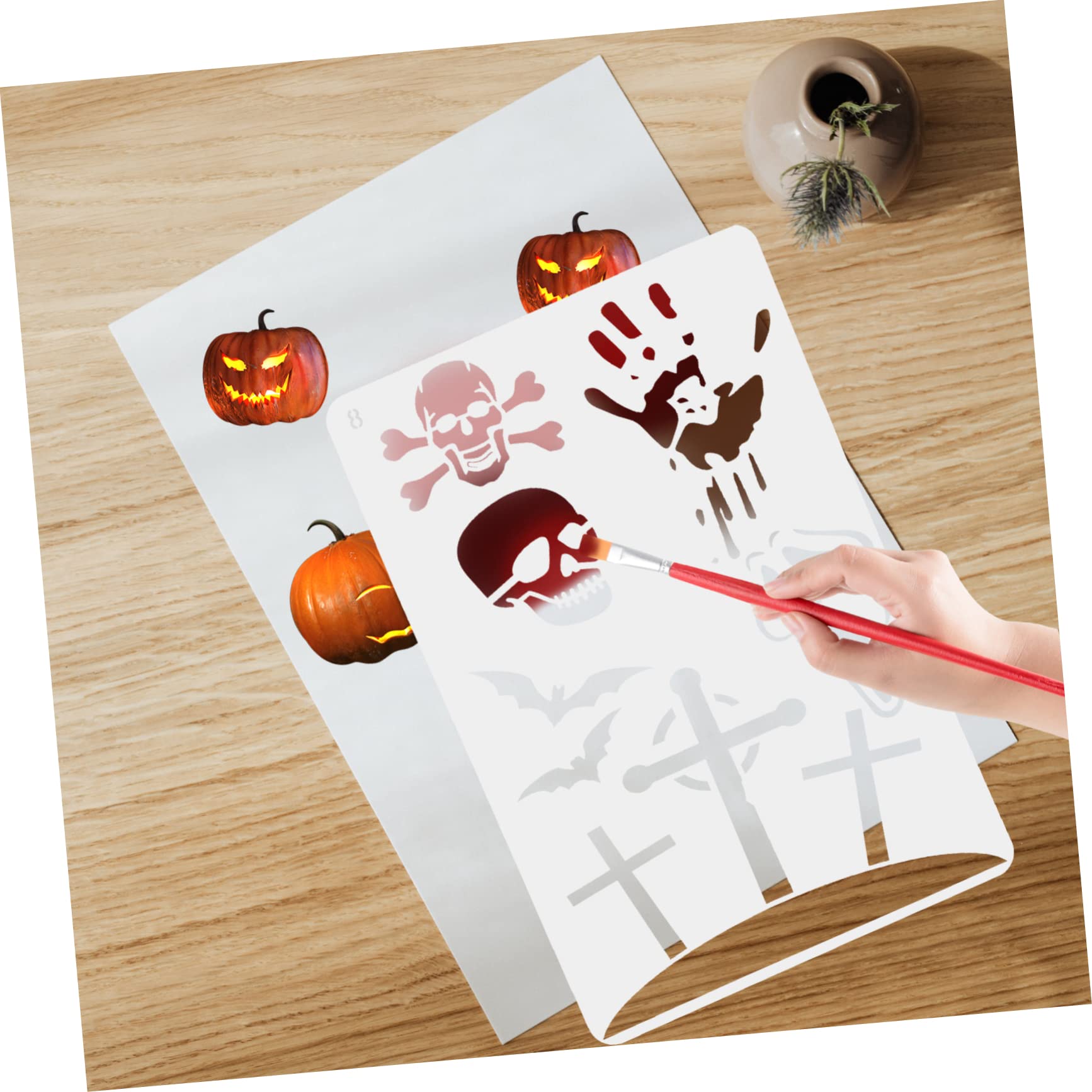 72pezzi Stencil Per Dipingere Halloween Creativi Facile Usare Per Decorazioni Scrapbooking e Artistici Per e Adulti