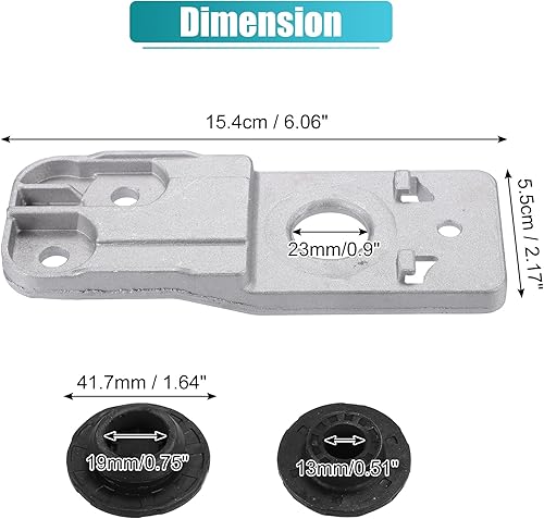 Miniatura 4 de X AUTOHAUX 2 Unidades Soporte inferior del radiador con cojinete de goma Radiato para Chevrolet Cruze Limited 2016 para Chevy Cruze 2011-2015 para