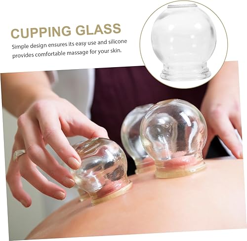 Miniatura 8 de Healifty Juego de ventosas de vidrio con copas de fuego al vacío para masaje y mejora de la inmunidad muscular, succión fuerte para flujo sanguíneo