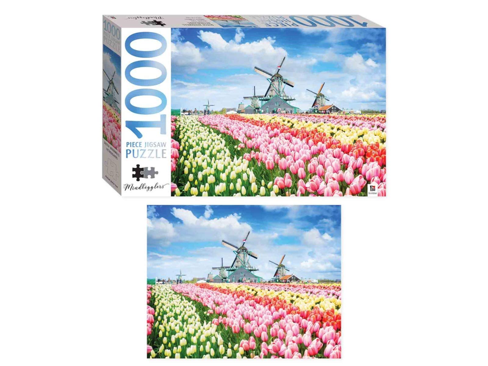 Hinkler Dutch Windmills, Netherlands 1000 Piece Jigsaw Puzzle (Mindbogglers)