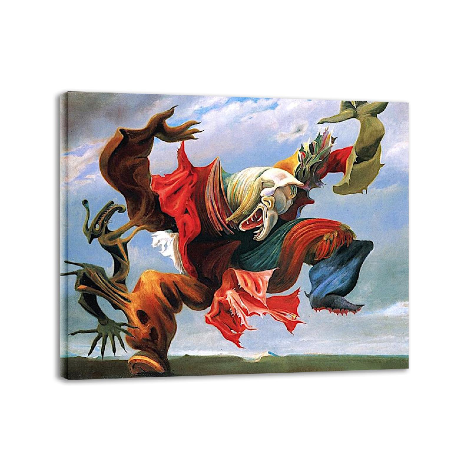 Tableau Max Ernst encadré | Solution déco murale vide pour salon moderne - 7