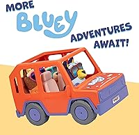 Vista 5 de Bluey Big Heeler 4WD Gran Coche de Juguete, Coche de Juguete Interactivo y Personalizable para Niños Pequeños con Capó de Almacenamiento, Coches