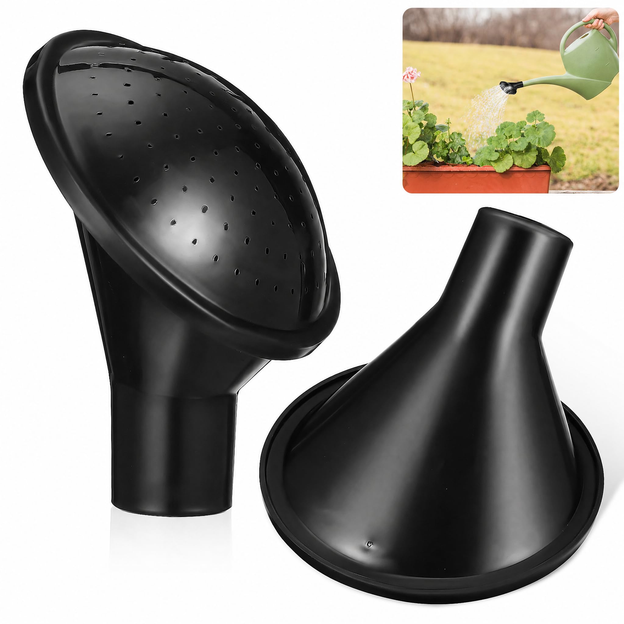 Housoutil Watering Can Sprinkler Head Replacement, 2PCS Water Can Water Head for Most Watering Cans (2.4 Cm Inner Diameter)
