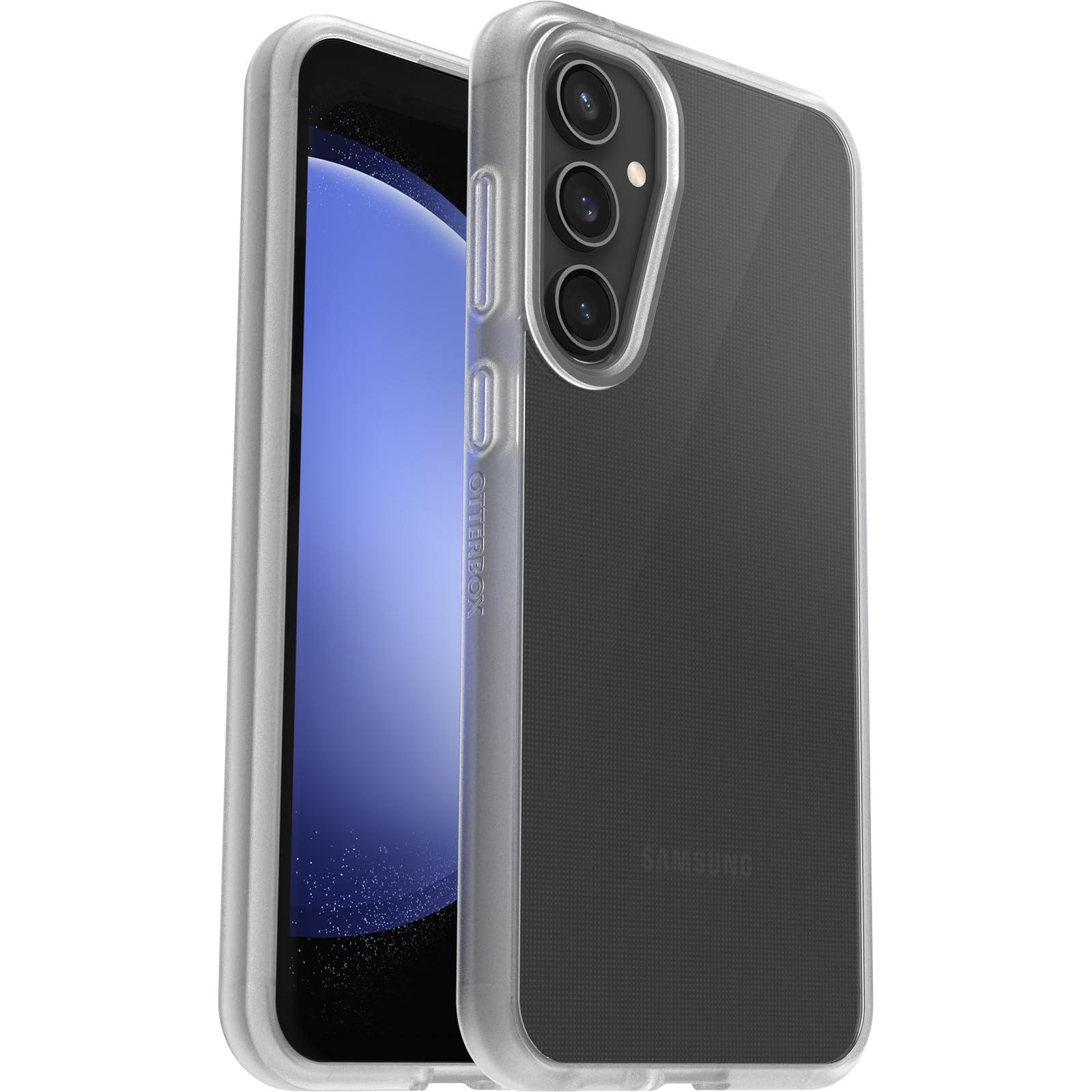 OtterBox Cover per Samsung Galaxy S23 FE Sleek,resistente a shock e cadute fino a 2 metri,cover ultrasottile,testata a norme anti caduta MIL-STD 810G, Trasparente, Senza Retail Package